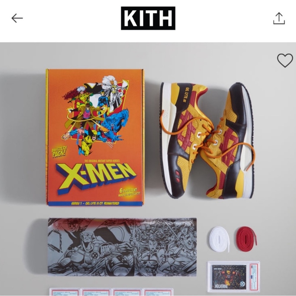 Asics x Marvel × Kith Gel-Lyte III Remastered - Wolverine 1980